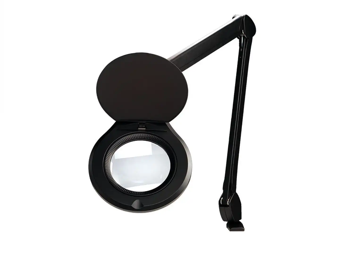 Accu-Lite 5″ Round LED Magnifier; 3.5 Diopter (1.88x); Black finish