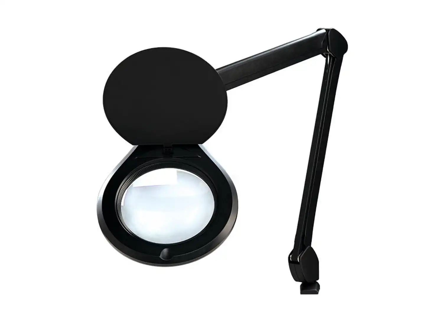 Accu-Lite 6″ Round LED Magnifier; 3.5 Diopter (1.88x); Black Finish