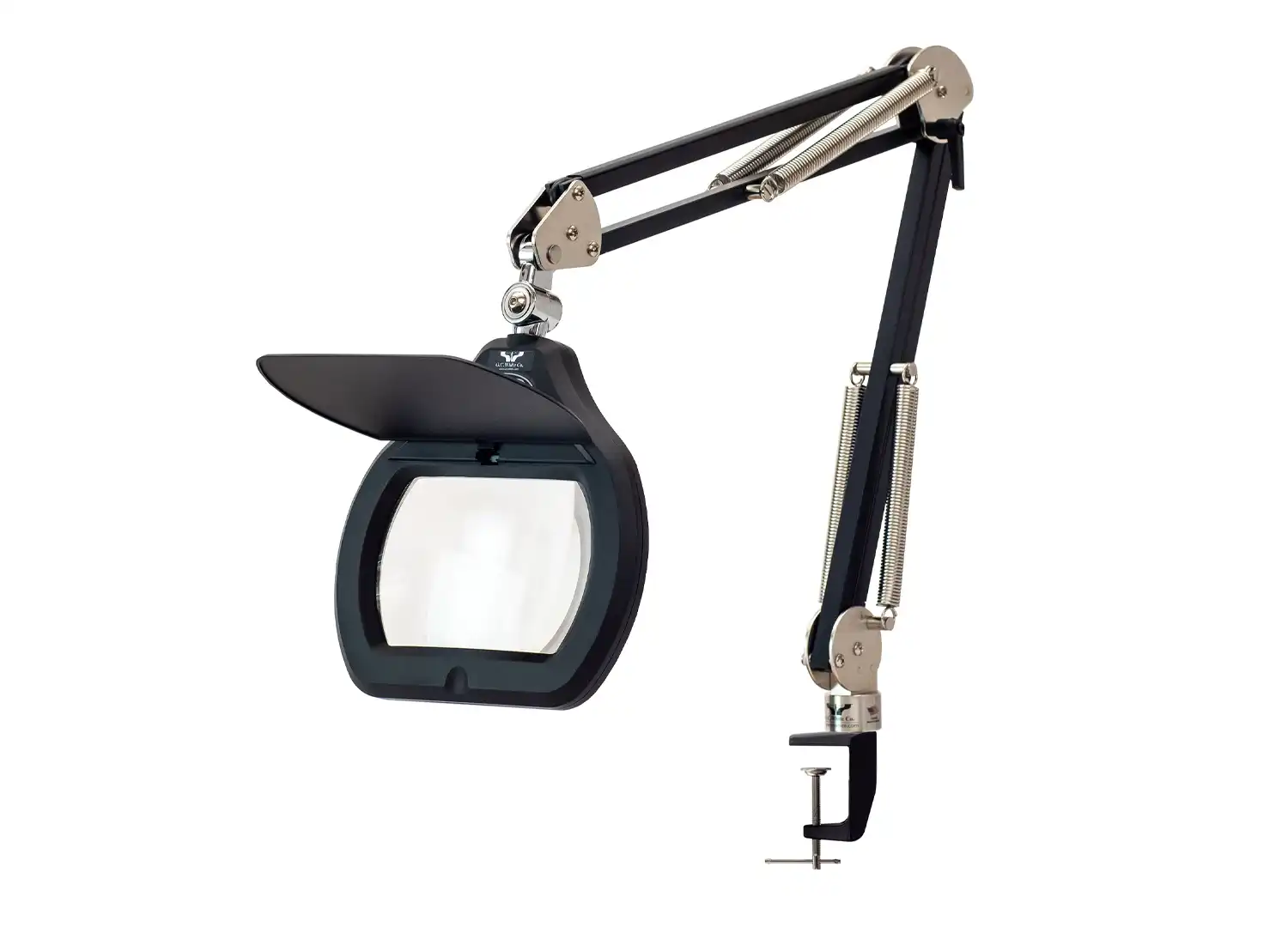 Accu-Lite Metal Articulating Arm – 6.85″ Rectangle LED Magnifier; 3.5 Diopter (1.88x); Black finish