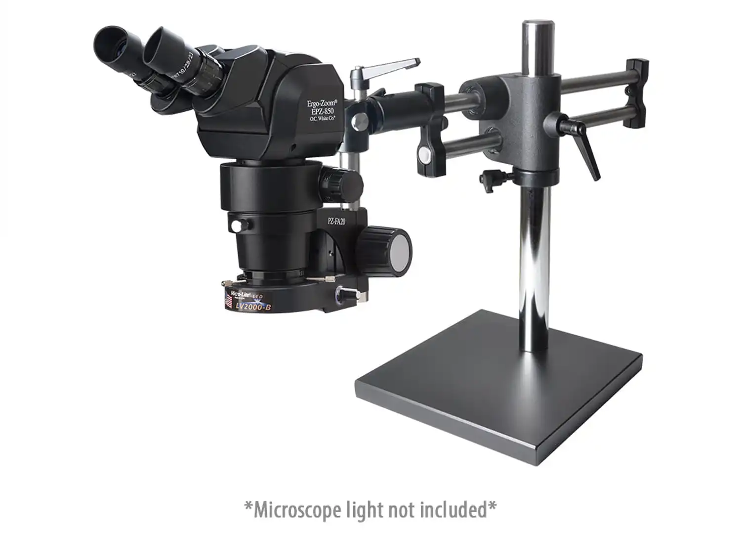 Ergo-Zoom Ergonomic Position Zoom EPZ-850 Adjustable Microscope – Ball Bearing Base – ESD Safe