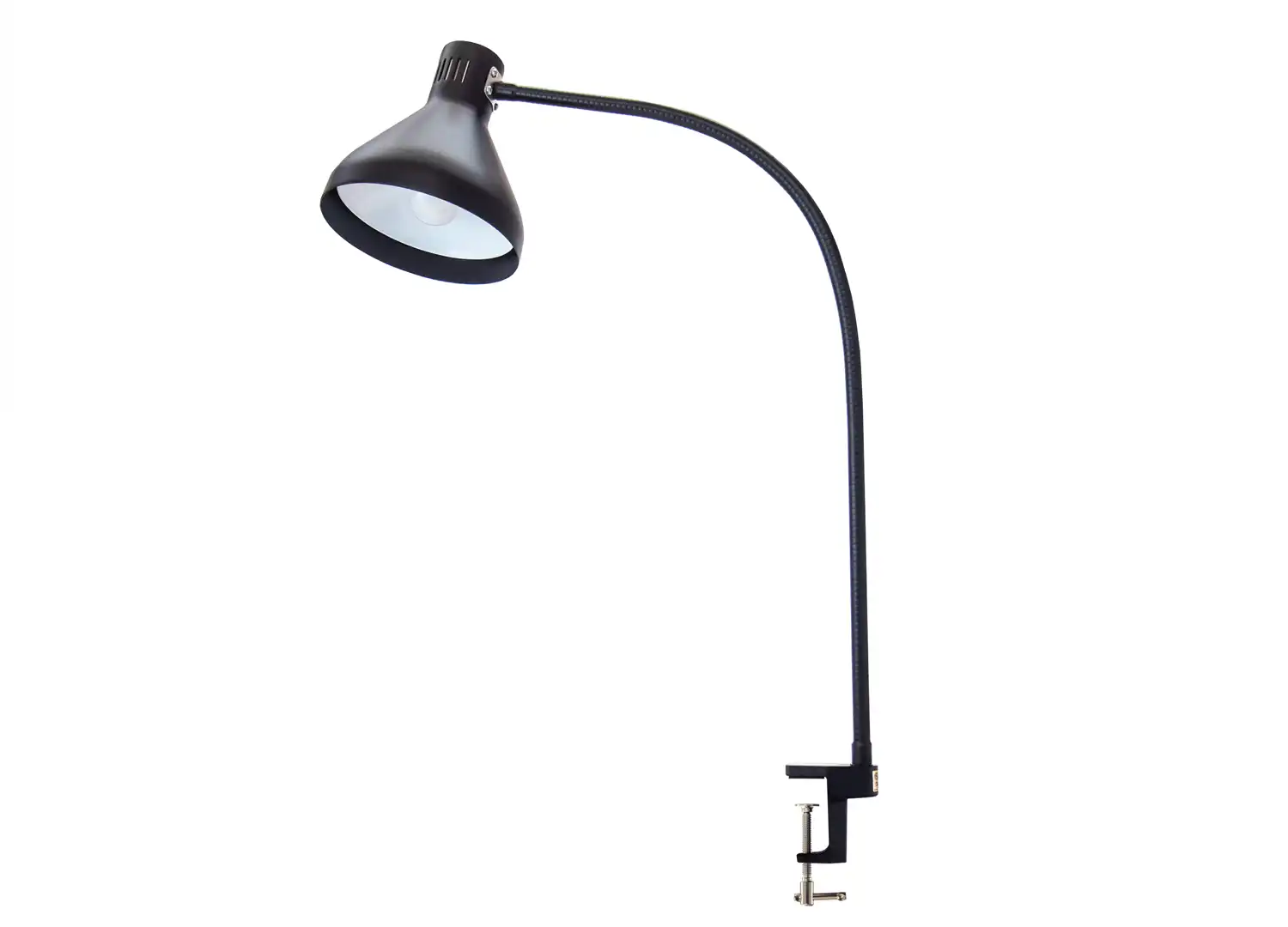 Heavy Duty Gooseneck LED Task Light – 12″, 18″, 22″ or 33″ – 120v – Table Edge Clamp – Made in America