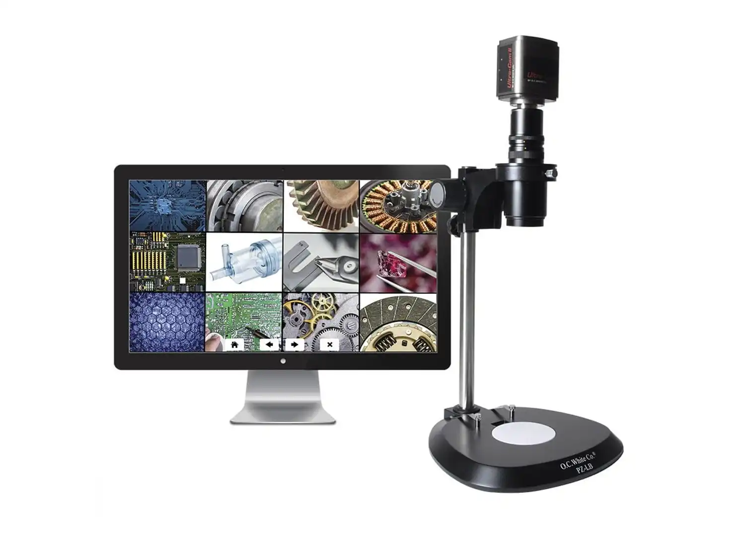 MacroZoom High Definition Digital Microscope – 22″ LCD Monitor – Lab base