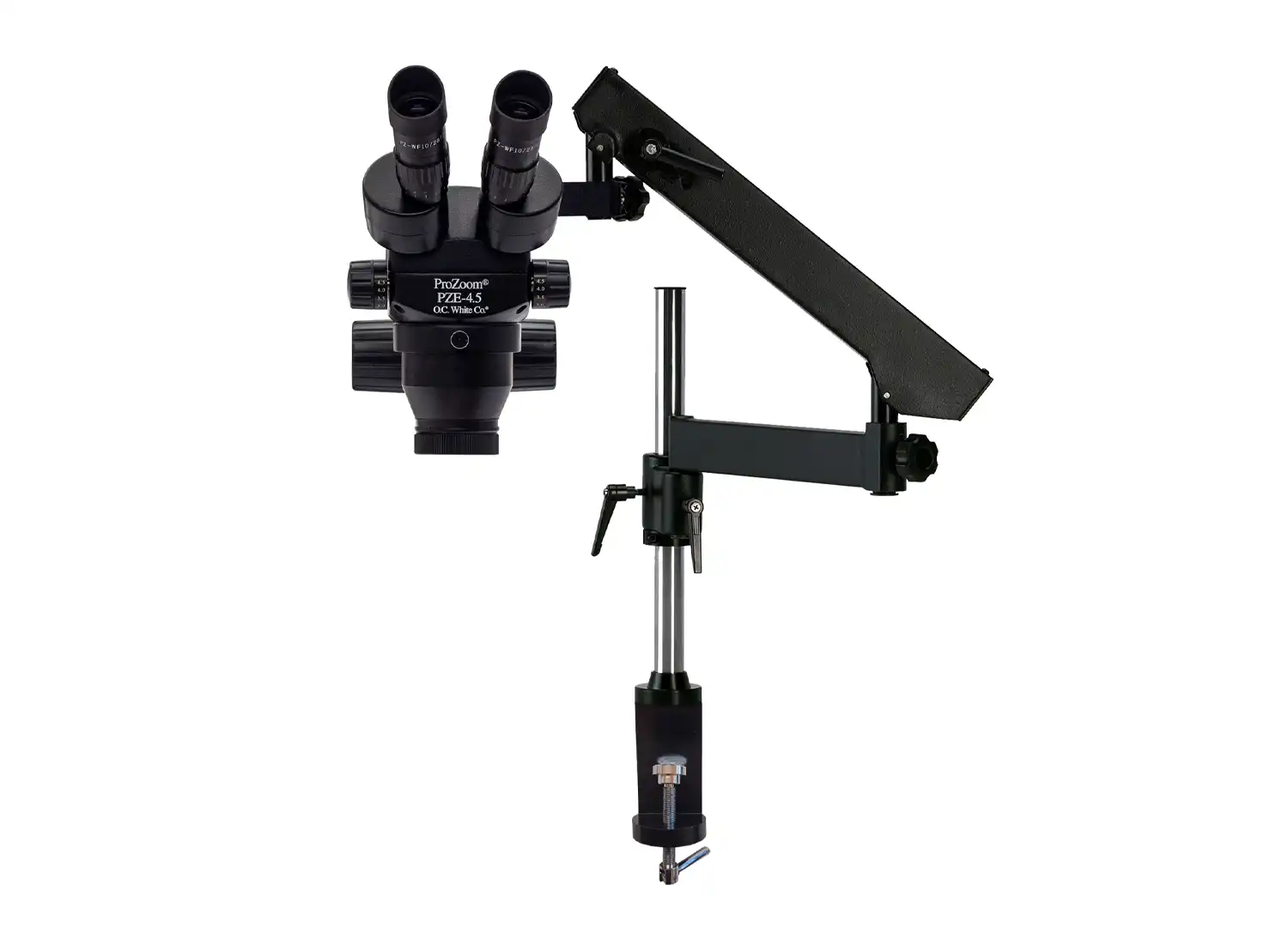 ProZoom 4.5 Extended Working Distance Binocular Microscope – Articulating Arm Base – ESD Safe