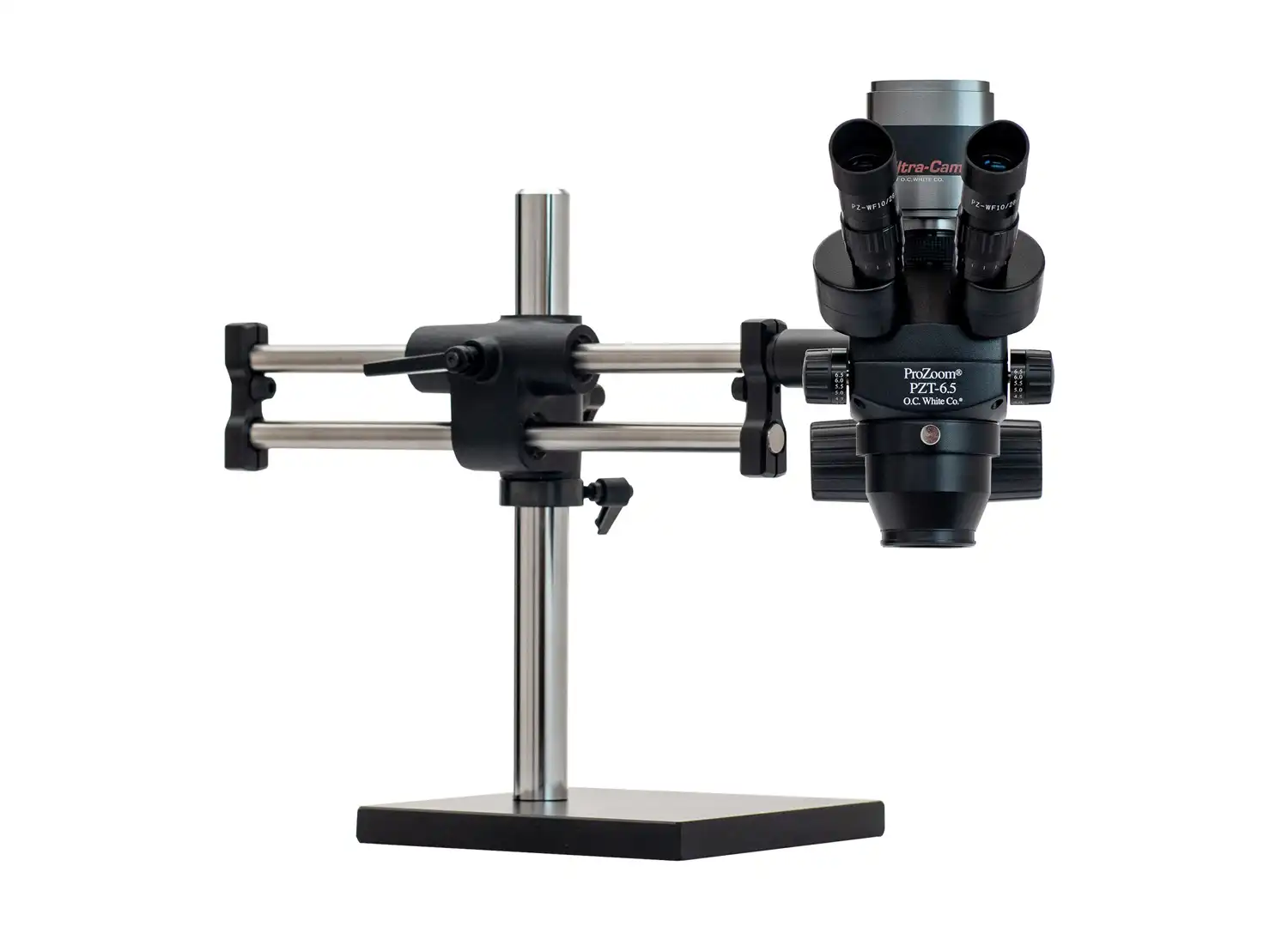 ProZoom 6.5 Trinocular Microscope with 6MP Hybrid HDMI-USB Camera with 22″ LCD – Ball Bearing Base – ESD Safe