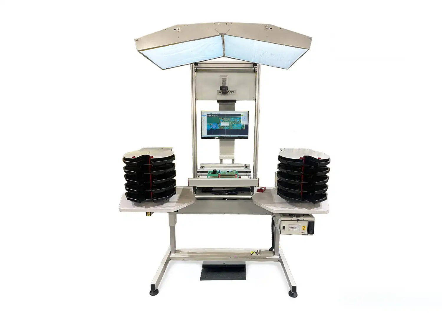 Robotas Mascot Verify Electronics Lean manufacturing for PCBA hand assembly