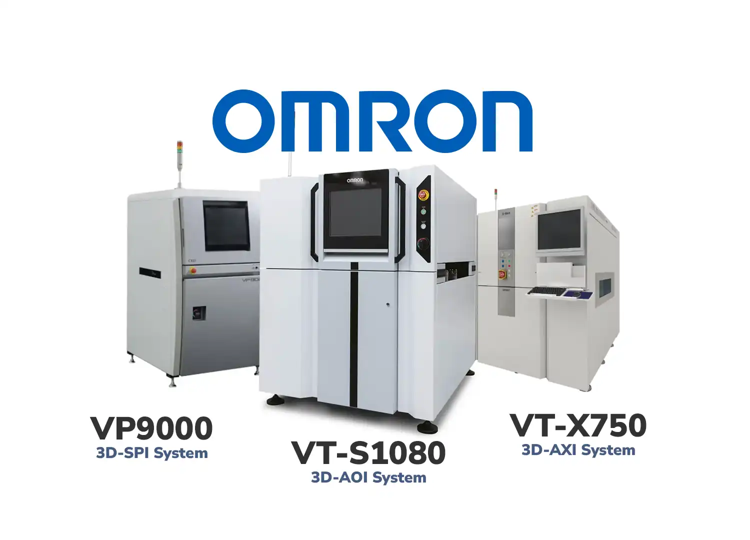 AOI, SPI and AXI inspection systems